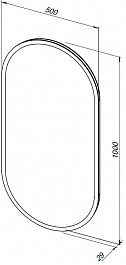 Aquanet Зеркало Монте 50x100 – фотография-2